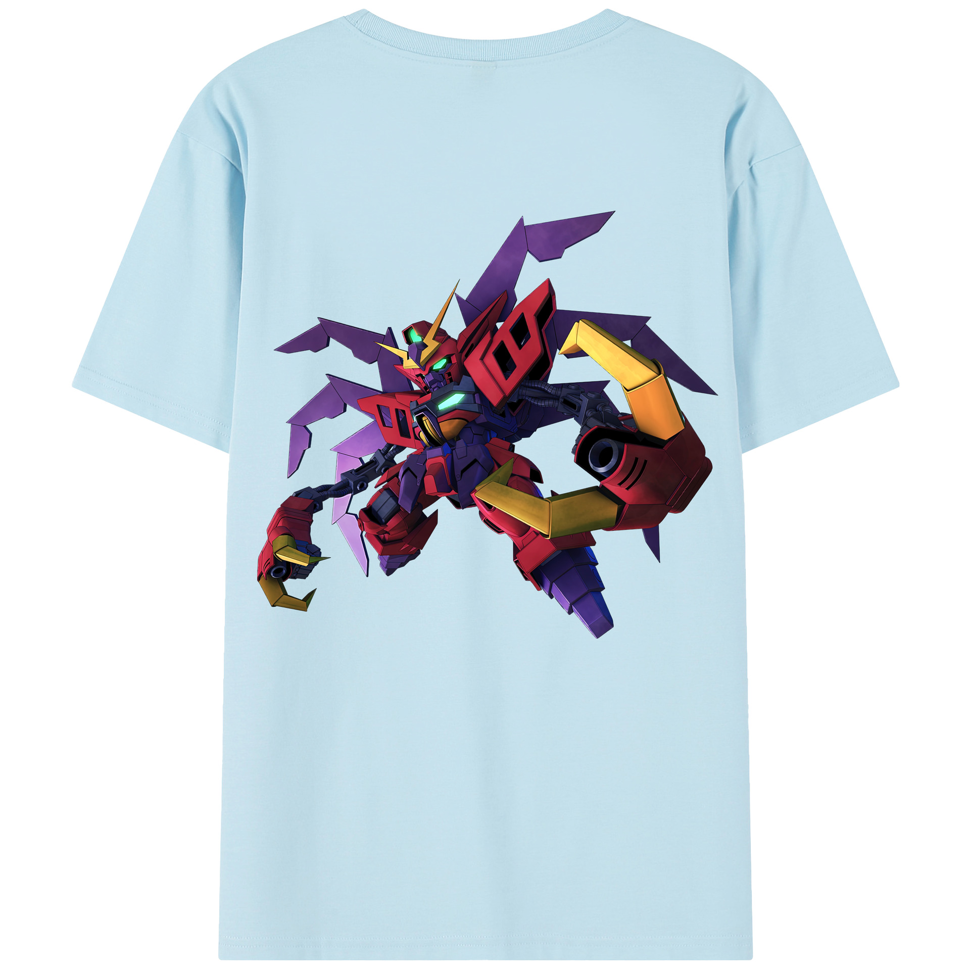 （画像用） 機動戦士ガンダム Mobile Suit Gundam 綿100％半袖Tシャツ（背面プリント）